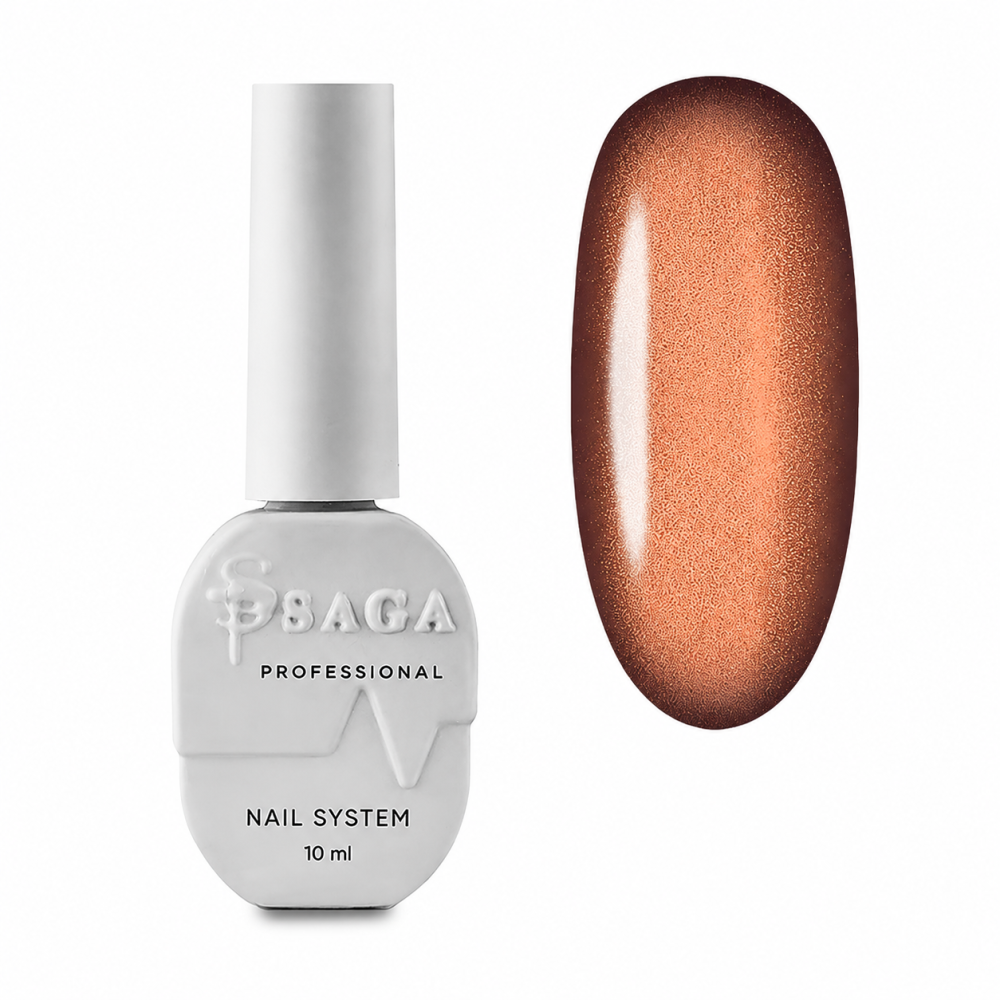 Гель-лак Saga Professional Cat Smoothie 01 фиолетово-бронзовый перелив 10 мл
