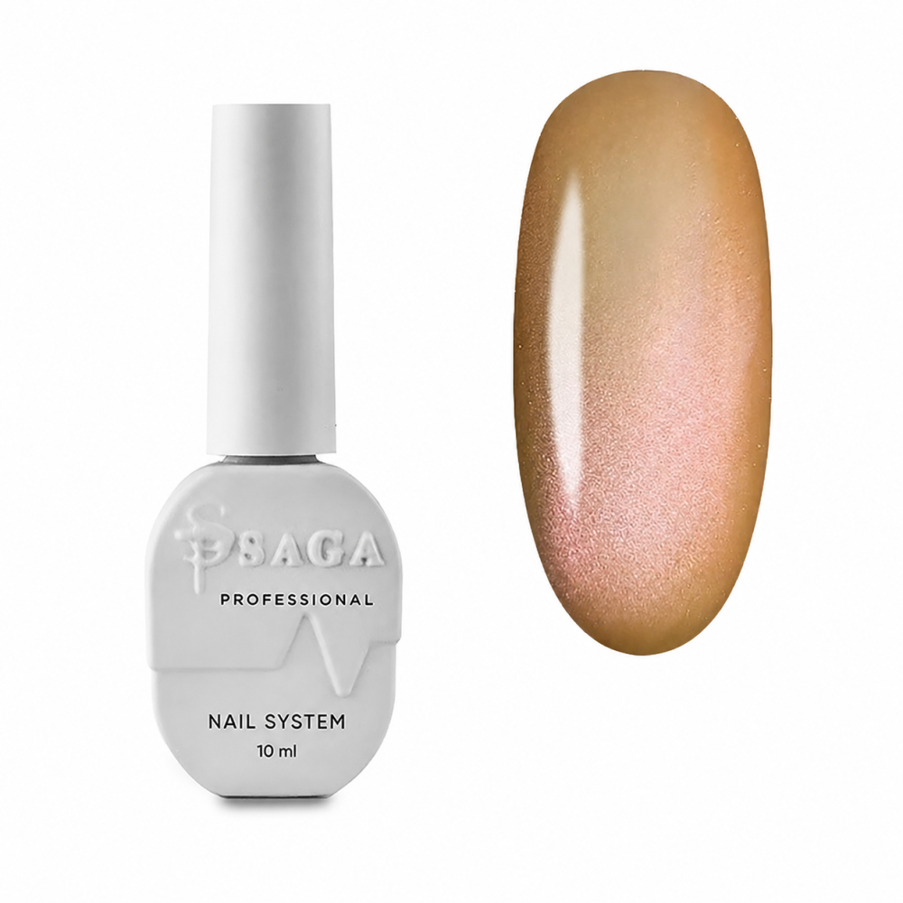 Гель-лак Saga Professional Cat Smoothie 07 розово-бежевый перелив 10 мл