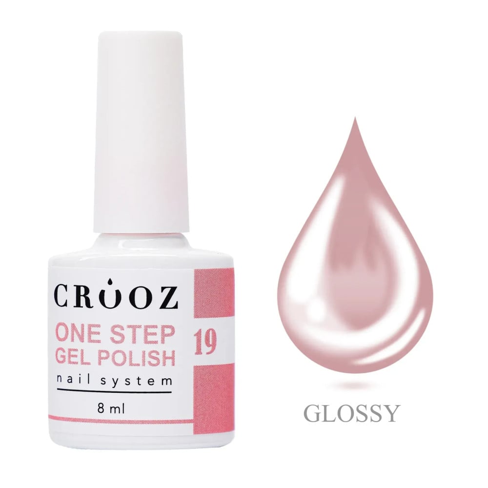 Гель-лак однофазний Crooz One Step Nude 019 чайна троянда 8 мл