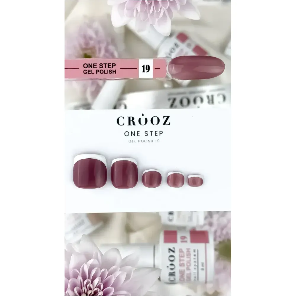 Гель-лак однофазний Crooz One Step Nude 019 чайна троянда 8 мл