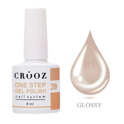 Гель-лак однофазний Crooz One Step Nude 020 латте нюд 8 мл