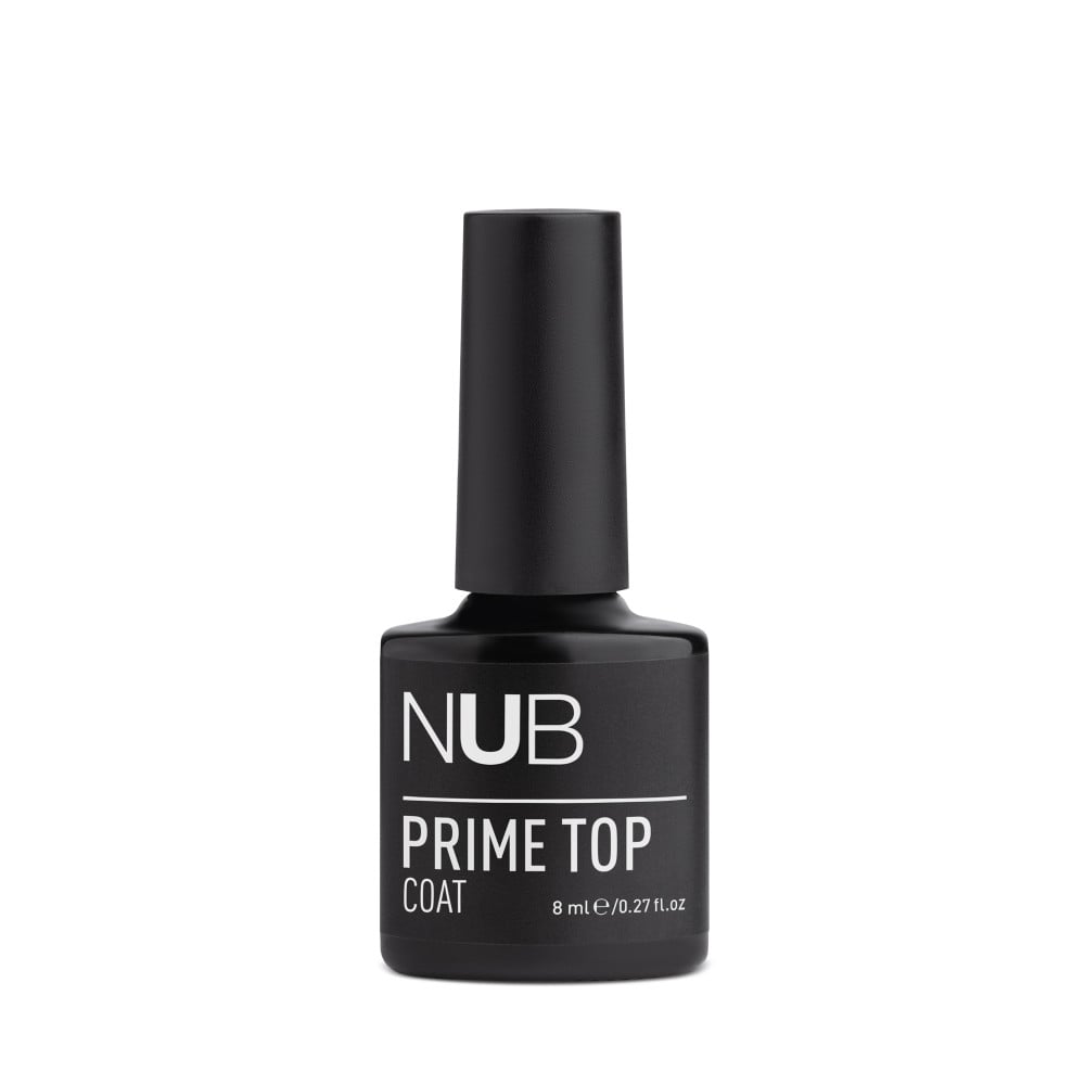 Топ для гель-лака без липкого слоя NUB Prime Top Coat с сухим финишем и стабильным глянцем 8 мл