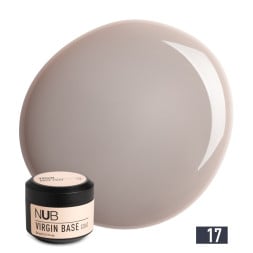 База камуфлююча каучукова для гель-лаку NUB Virgin Base Coat 17 сірий грейдж 30 мл