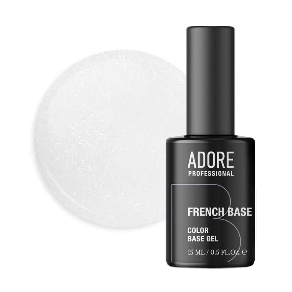 База камуфлююча Adore Professional French Base 26 Salt молочний з шимером 15 мл