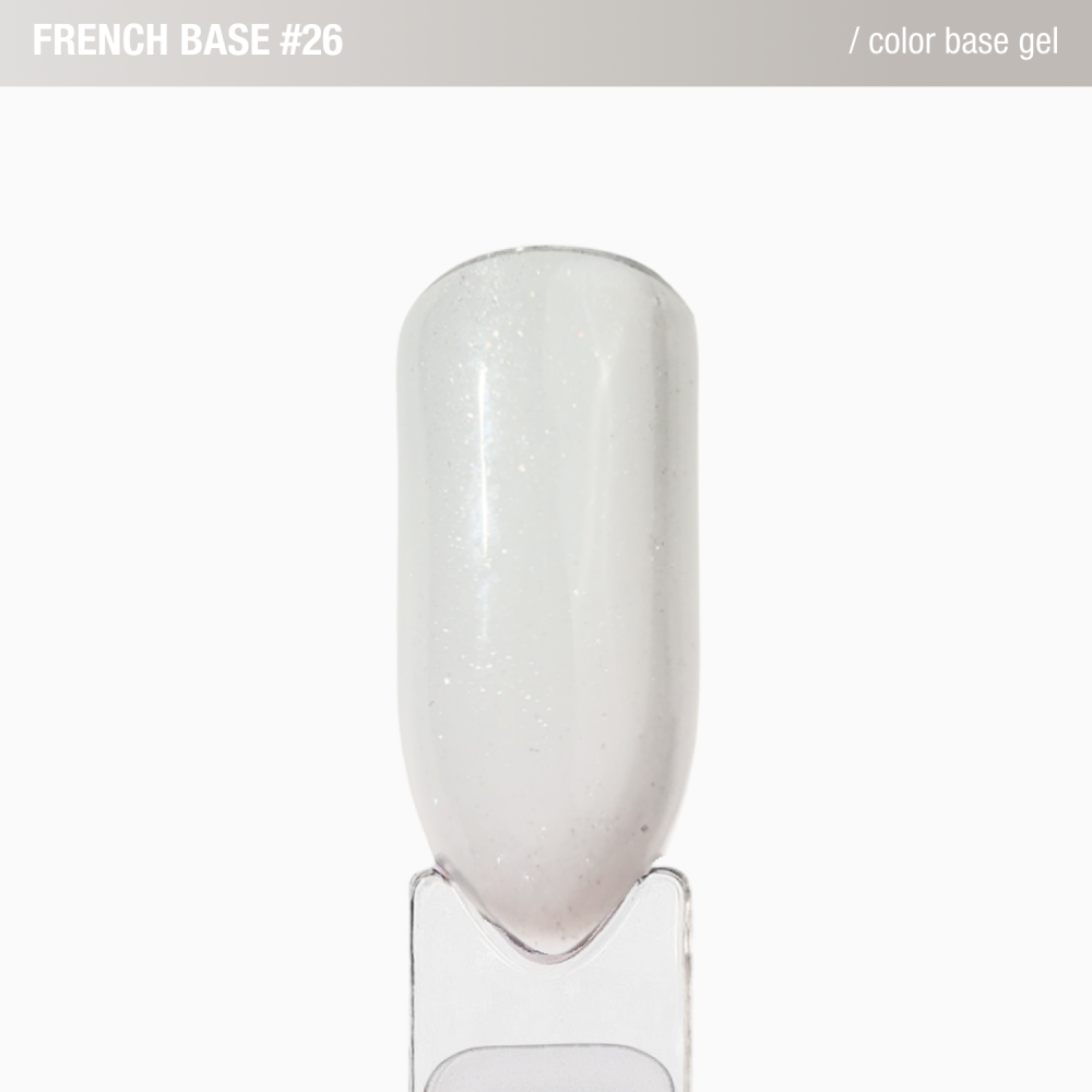 База камуфлююча Adore Professional French Base 26 Salt молочний з шимером 15 мл