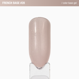 База камуфлююча Adore Professional French Base 28 Off-White з шимером 15 мл