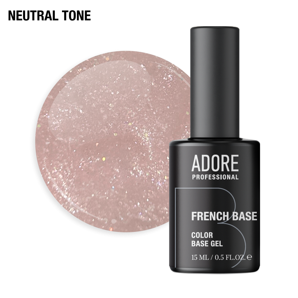 База камуфлююча Adore Professional French Base 30 Selflove з шимером 15 мл