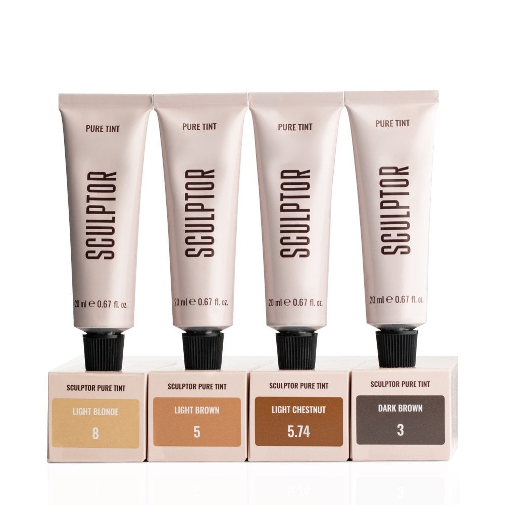 Фарба для брів і вій Sculptor Lash Pure Tint 3 Dark Brown колір темно-коричневий 20 мл