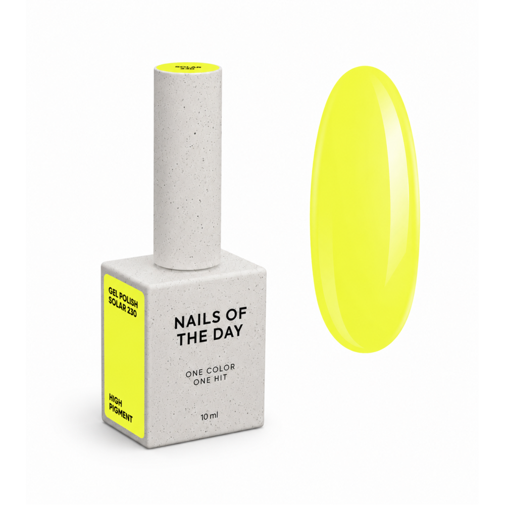 Гель-лак Nails Of The Day 230 Solar неоново-желтый 10 мл