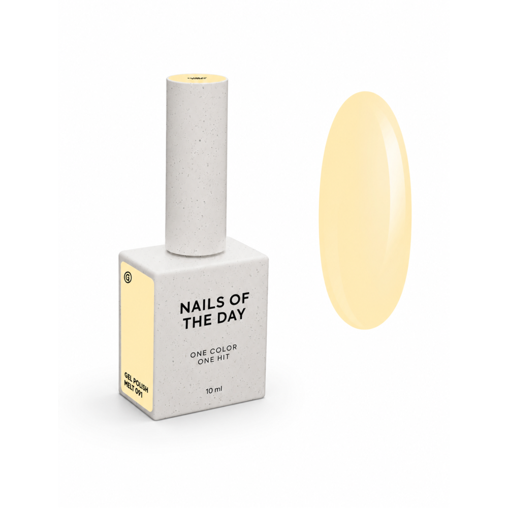 Гель-лак Nails Of The Day Bloom Drop 091 Melt ніжно-жовтий 10 мл