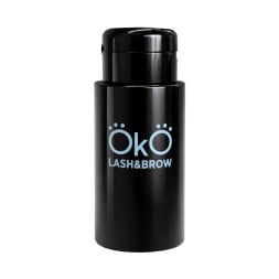Пластиковая емкость для жидкостей с дозатором OKO 200 мл цвет черный