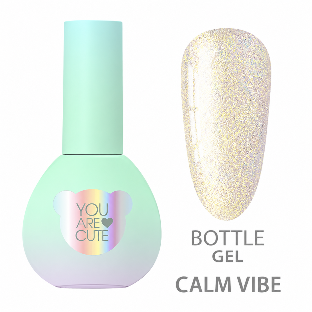 Жидкий гель You Are Cute Bottle Gel Vibe Calm для укрепления и моделирования с эффектом хамелеона 5 мл