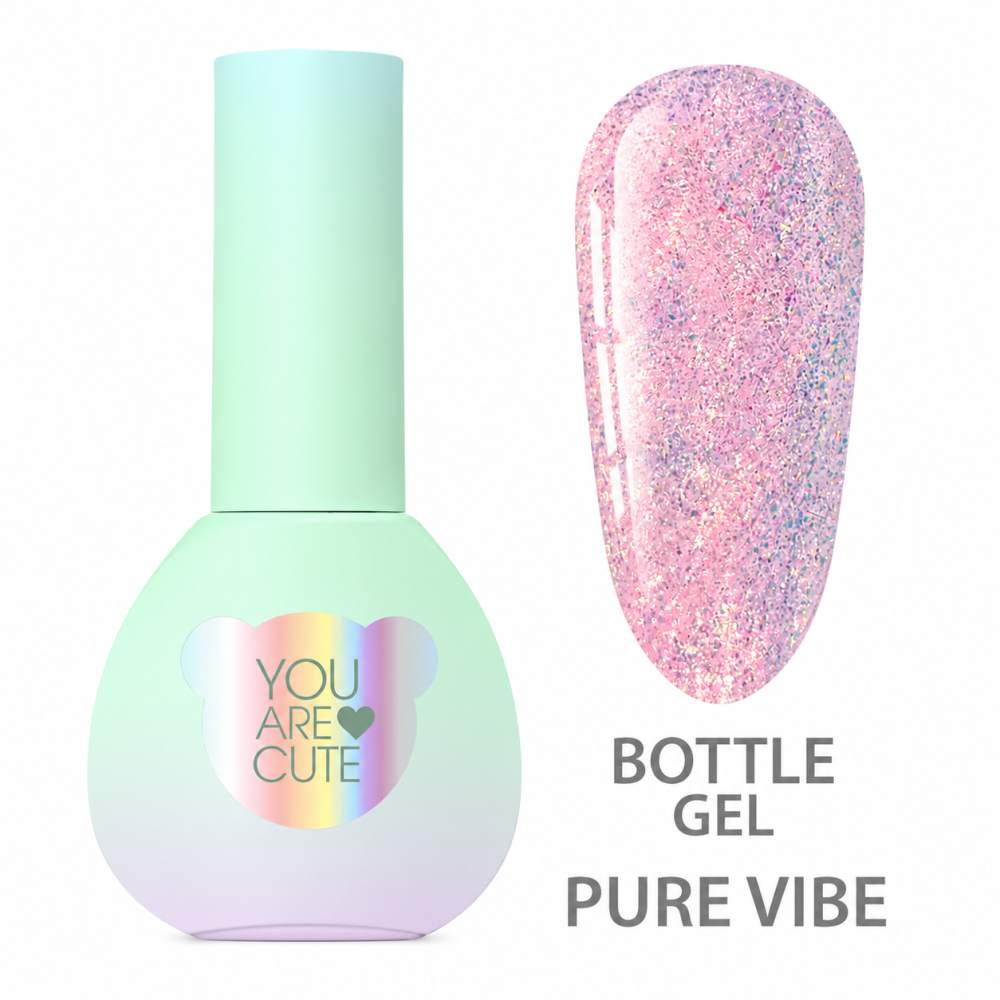 Жидкий гель You Are Cute Bottle Gel Vibe Pure для укрепления и моделирования с эффектом хамелеона 5 мл