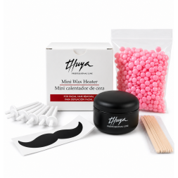 Воскоплав Thuya Professional Mini Wax Heater в наборе воск шпатели 6 шт и пластиковые аппликаторы 6 шт цвет черный