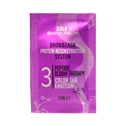 Набор составов для ламинирования бровей и ресниц ZOLAxYuliya Lash Vin Brow&Lash Protein Reconstruction Color Lab Emotion 03 Peptid