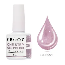 Гель-лак однофазный Crooz One Step Shimmer 030 светло-лиловый с нежными блестящими переливами 8 мл
