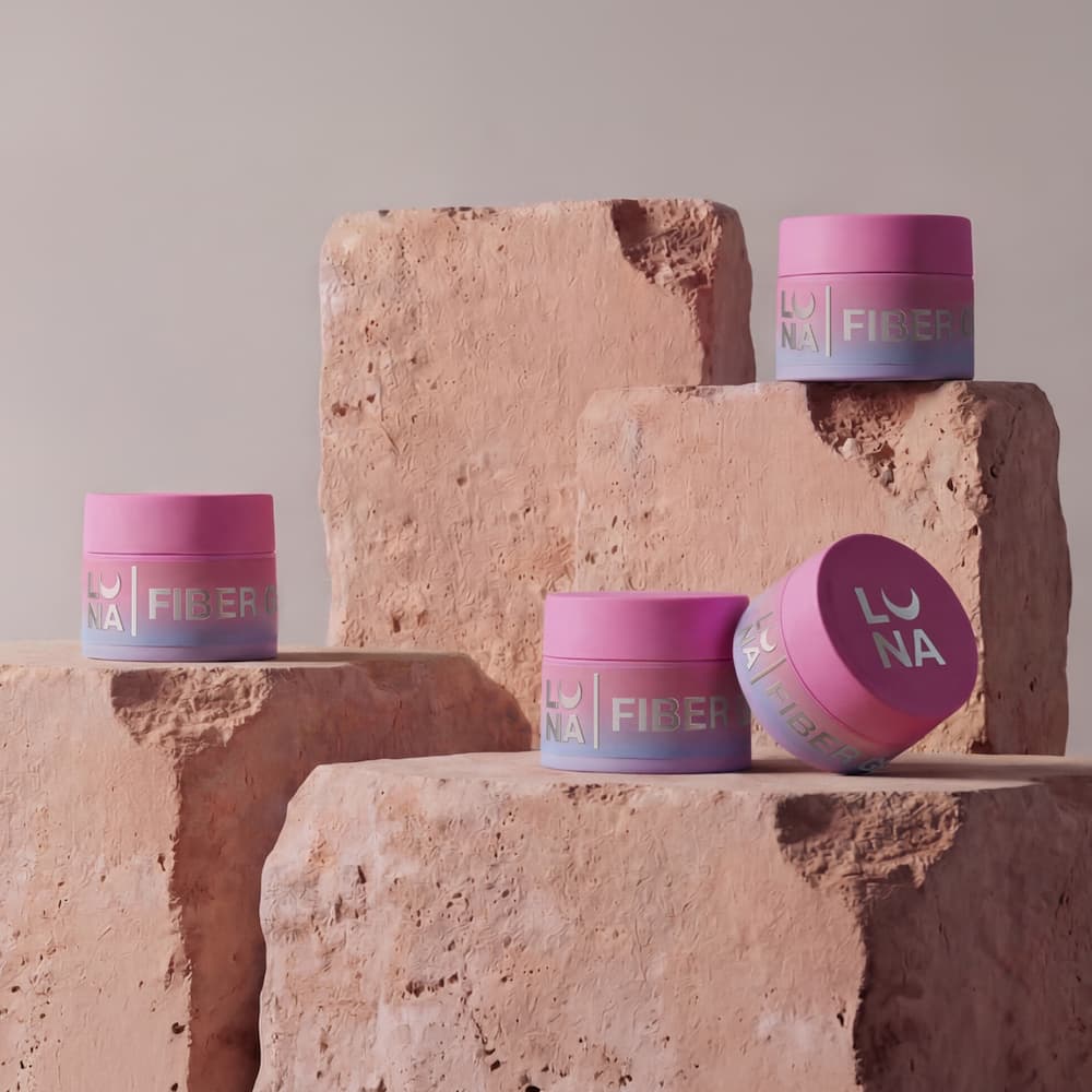 Гель для зміцнення і ремонту нігтів Luna Fiber Gel 01 прозорий 5 мл