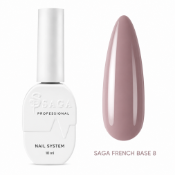 База камуфлирующая Saga Professional French Base 08 серо-сиреневый 10 мл