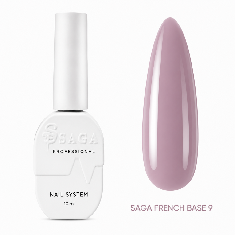База камуфлирующая Saga Professional French Base 09 сухая сирень 10 мл