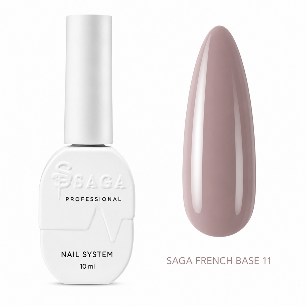 База камуфлирующая Saga Professional French Base 11 бежево-лиловый 10 мл