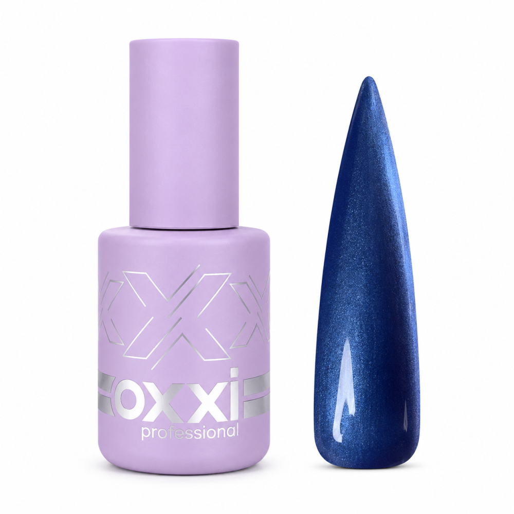 Гель-лак Oxxi Professional Summer Silk Cat 004 синий с перламутром 10 мл