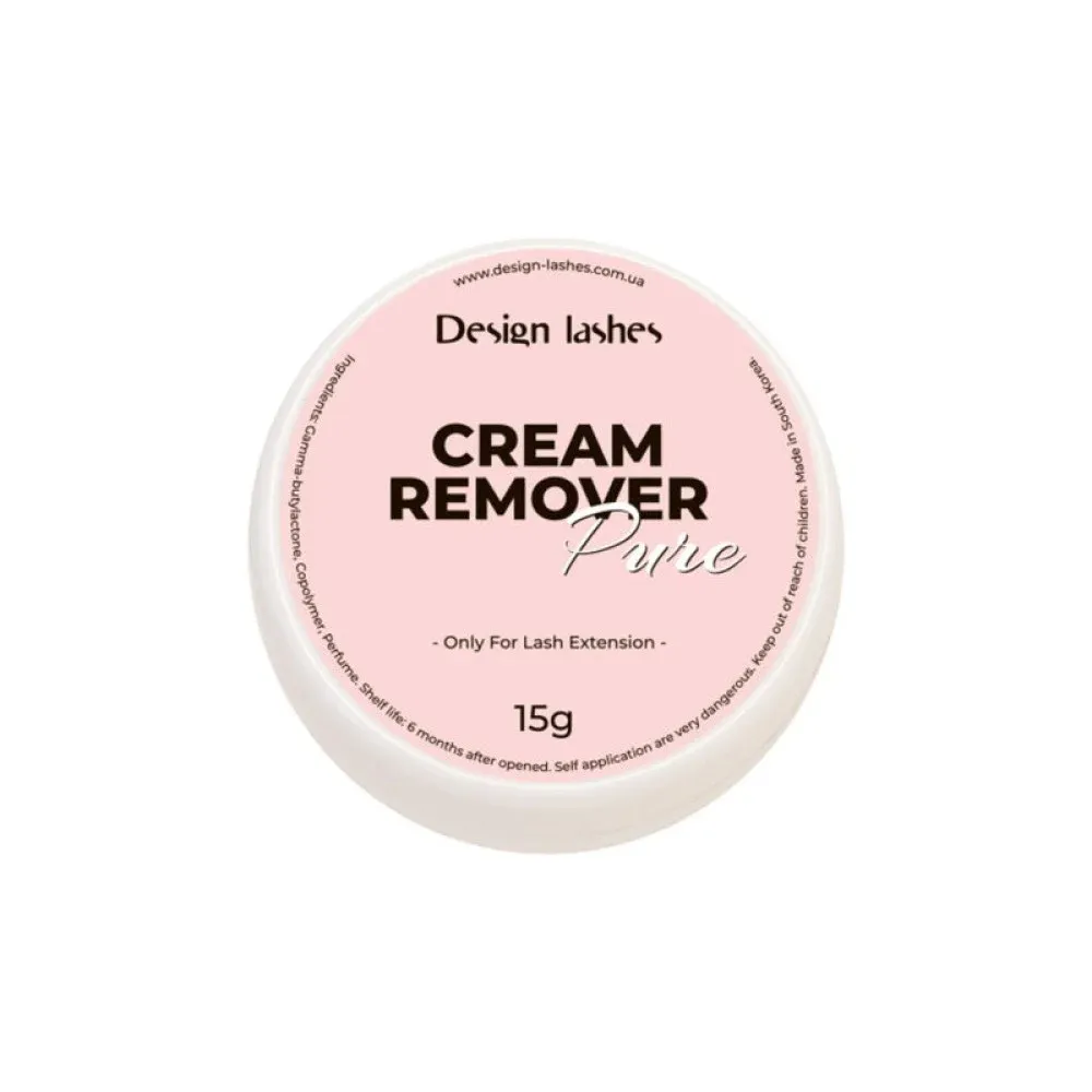 Ремувер для вій кремовий Design Lashes Cream Remover Pure без запаху 15 г Ремувер для вій кремовий Design Lashes Cream Remover Pure без запаху 15 г