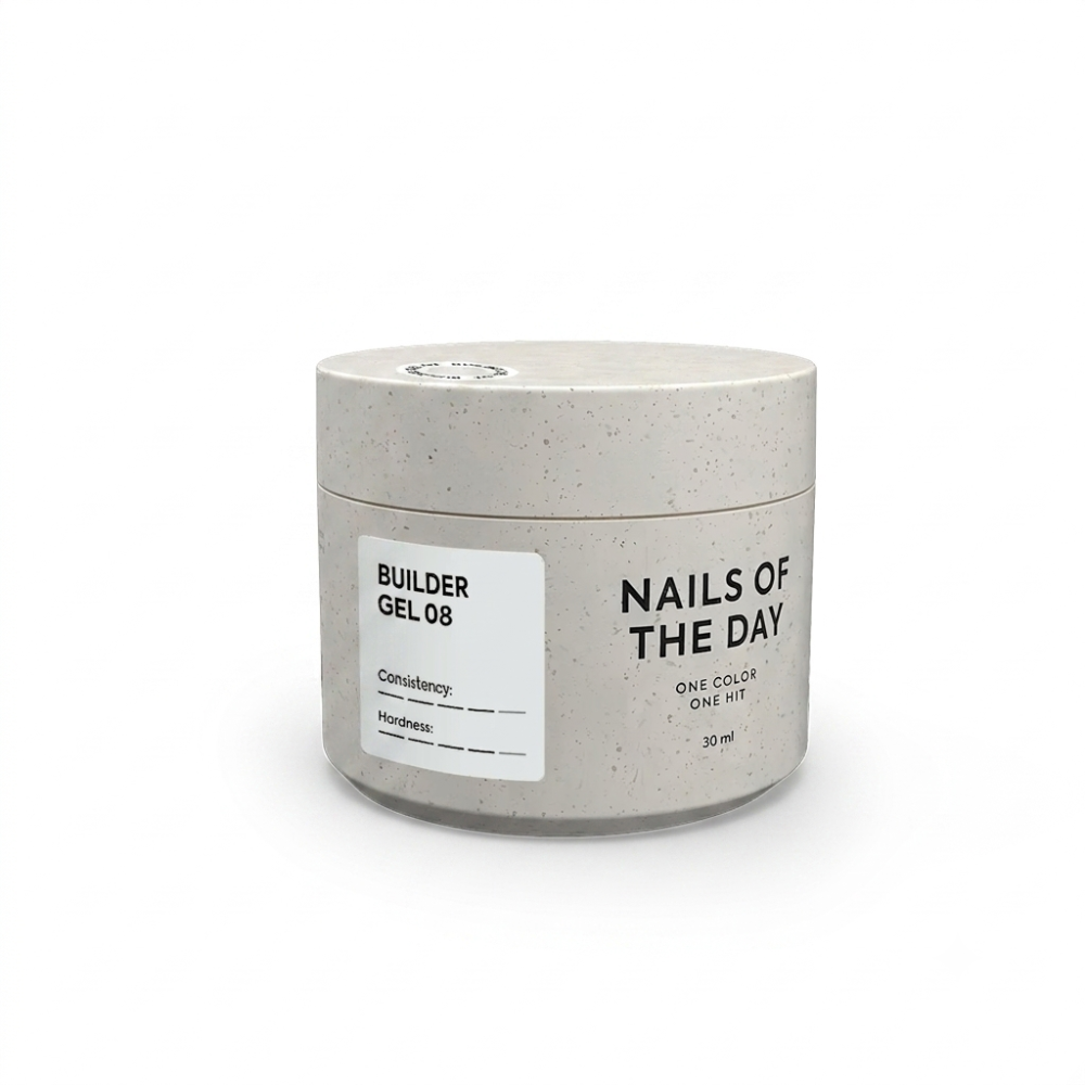 Гель строительный Nails Of The Day Builder Gel 08 молочно-белый френч 30 мл
