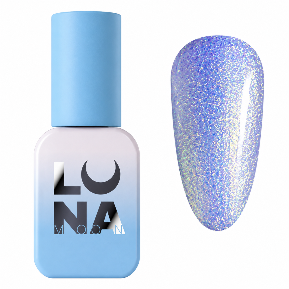 Гель-лак Luna Color Gel 203 бузковий з дрібним рідким шимером та ефектом втирання 8 мл
