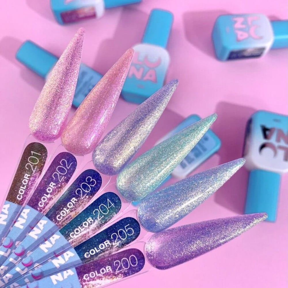 Гель-лак Luna Color Gel 202 теплий рожевий з дрібним рідким шимером та ефектом втирання 8 мл Гель-лак Luna Color Gel 202 теплий рожевий з дрібним рідким шимером та ефектом втирання 8 мл
