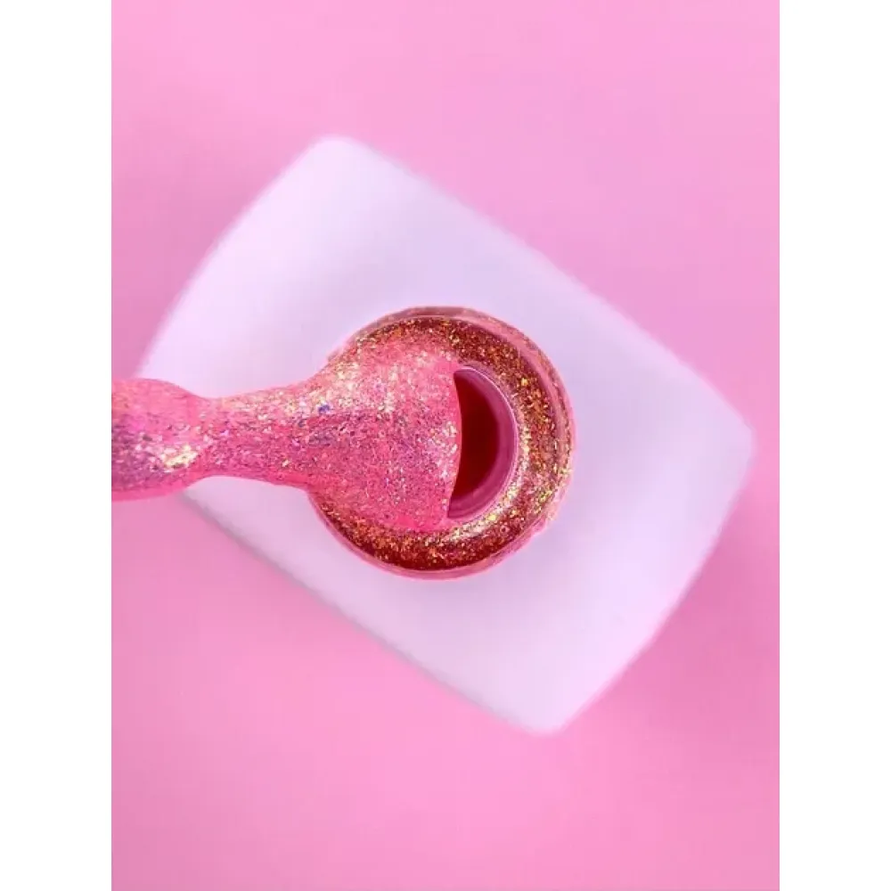 Гель-лак Luna Color Gel 201 рожевий з дрібним рідким шимером та ефектом втирання 8 мл Гель-лак Luna Color Gel 201 рожевий з дрібним рідким шимером та ефектом втирання 8 мл