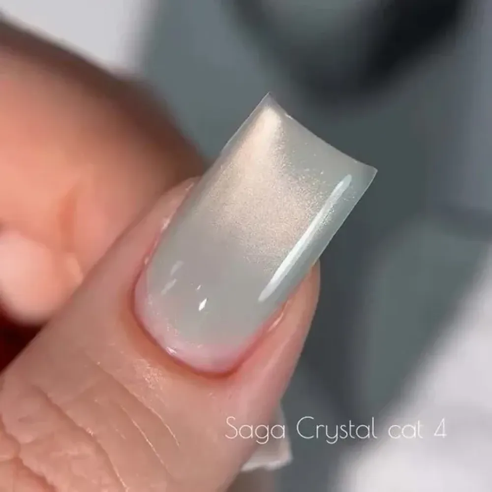 Гель-лак Saga Professional Cat Crystal 04 мятный 10 мл Гель-лак Saga Professional Cat Crystal 04 мятный 10 мл