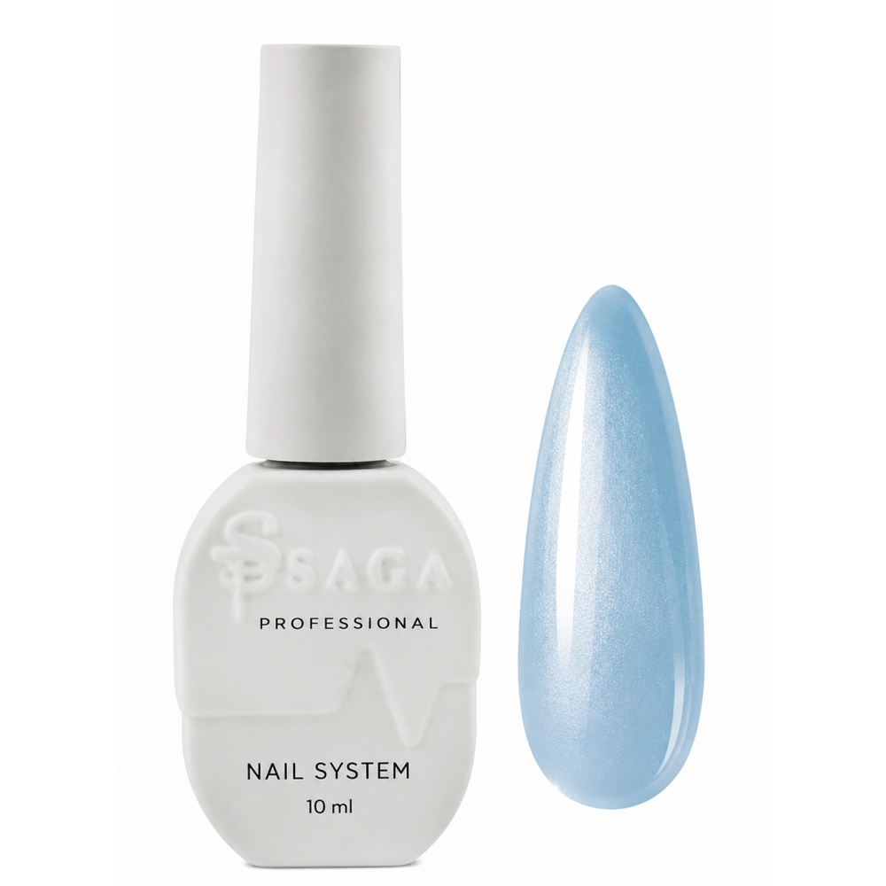 Гель-лак Saga Professional Cat Crystal 05 голубой Бриджертон 10 мл