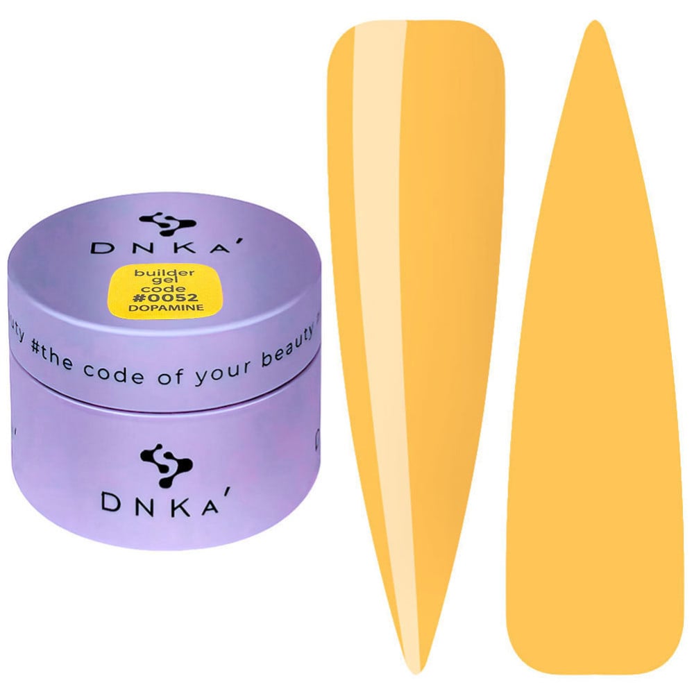 Гель для моделювання DNKa Builder Gel Dopamine 0052 соковитий помаранчевий 30 мл