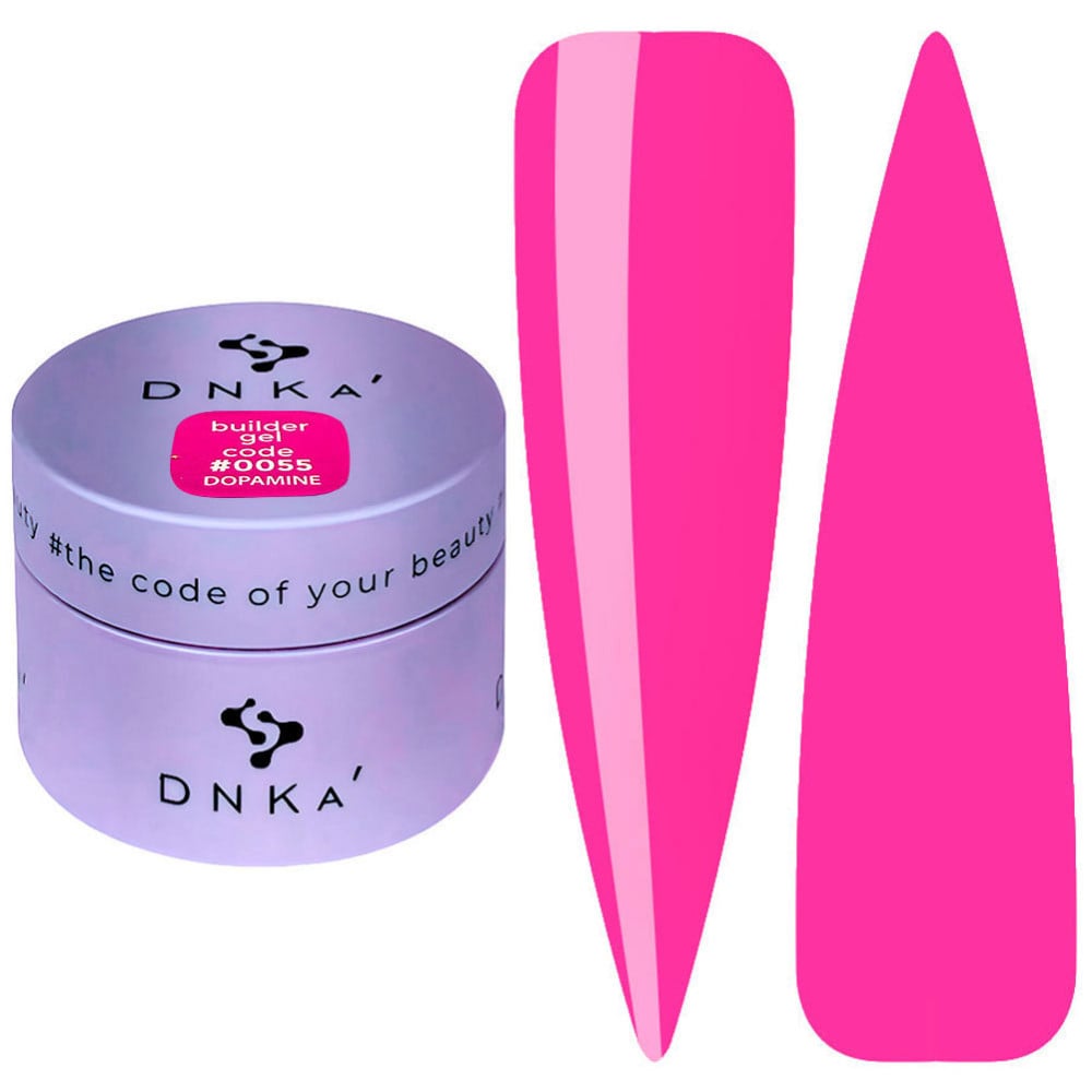 Гель для моделювання DNKa Builder Gel Dopamine 0055 насичений малиновий 30 мл