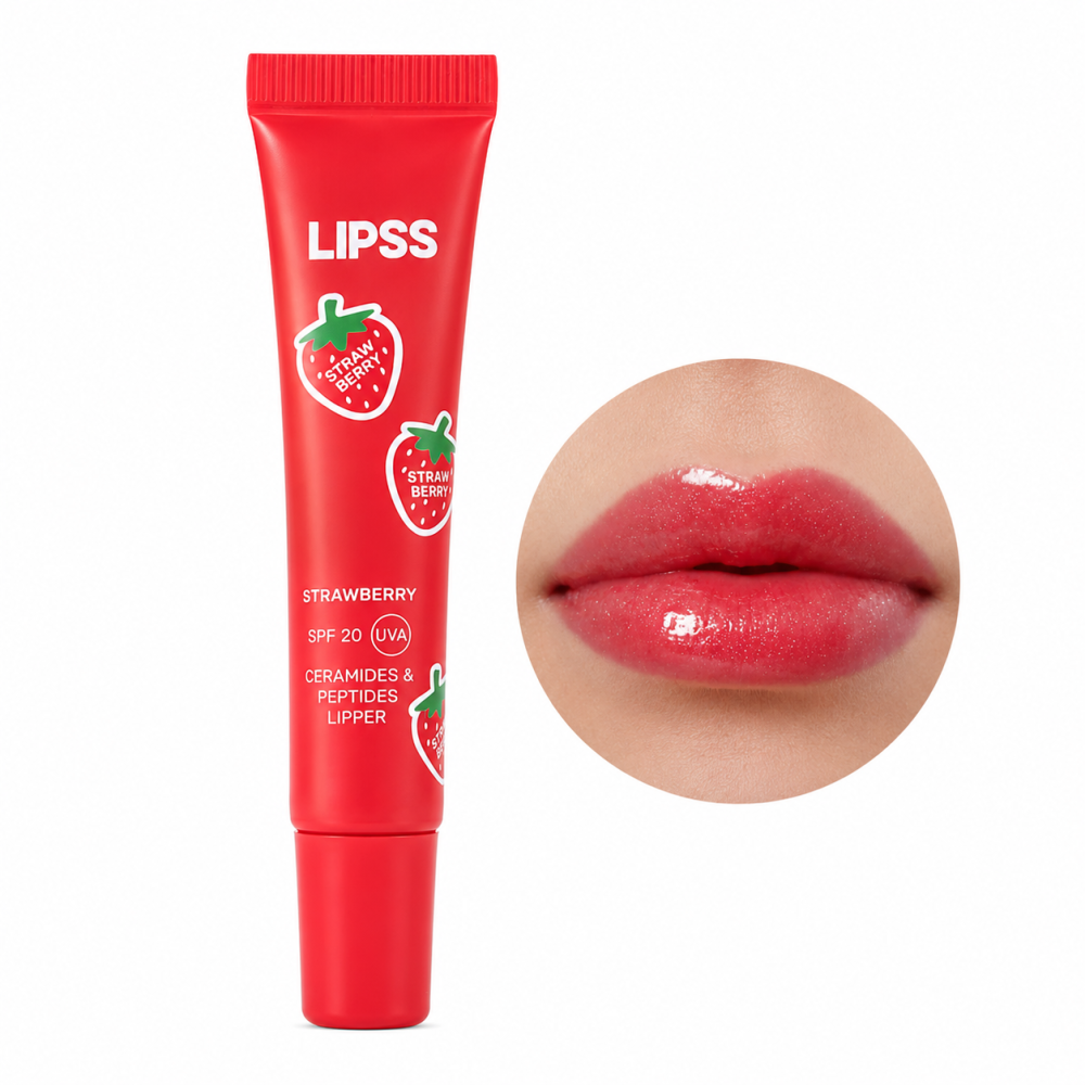 Блеск для губ Lipss Lipper Strawberry SPF 20 сочная клубника 10 мл