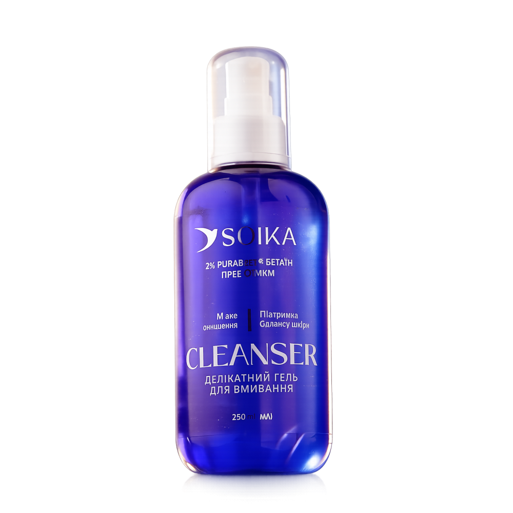 Гель для умывания Soika Cleanser деликатный с бетаином и пробиотиками 250 мл