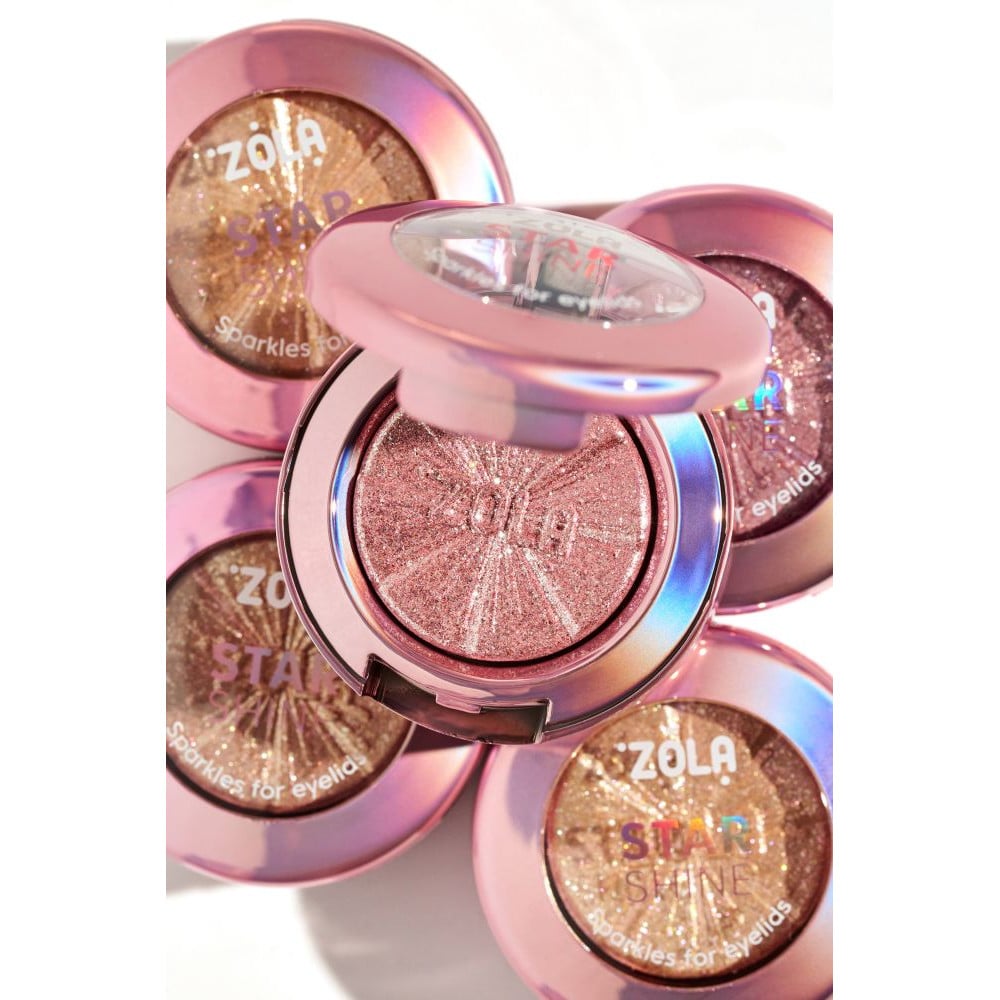 Блестки для век ZOLA Star Shine Sparkle Silver Pink Блестки для век ZOLA Star Shine Sparkle Silver Pink