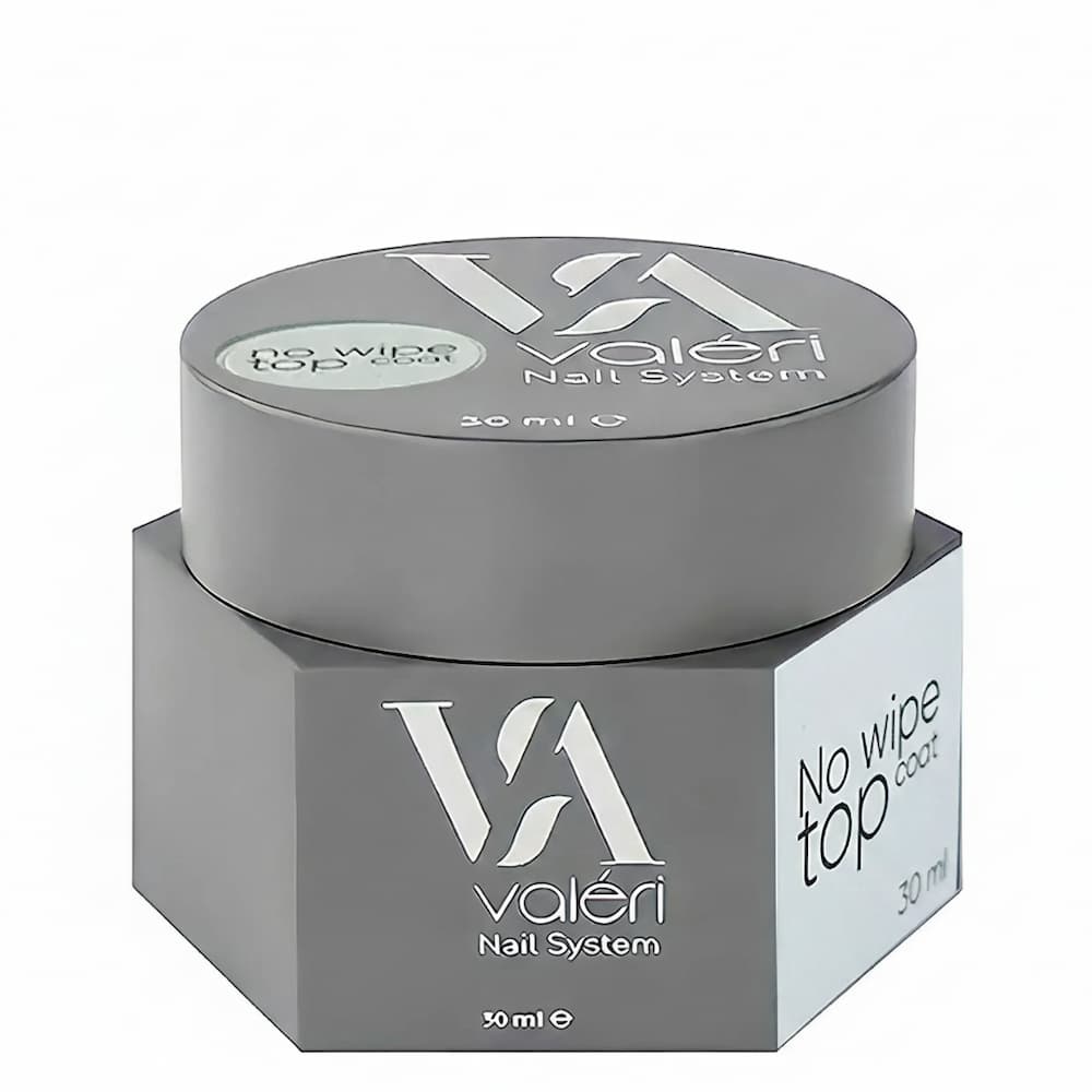 Топ для гель-лаку без липкого шару Valeri Top Non Wipe UV-Filters з УФ фільтром 30 мл