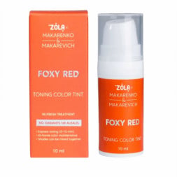 Фарба тонуюча для брів ZOLA x Makarenko x Makarevich Toning Color Tint Foxy Red колір теплий рудий 10 мл