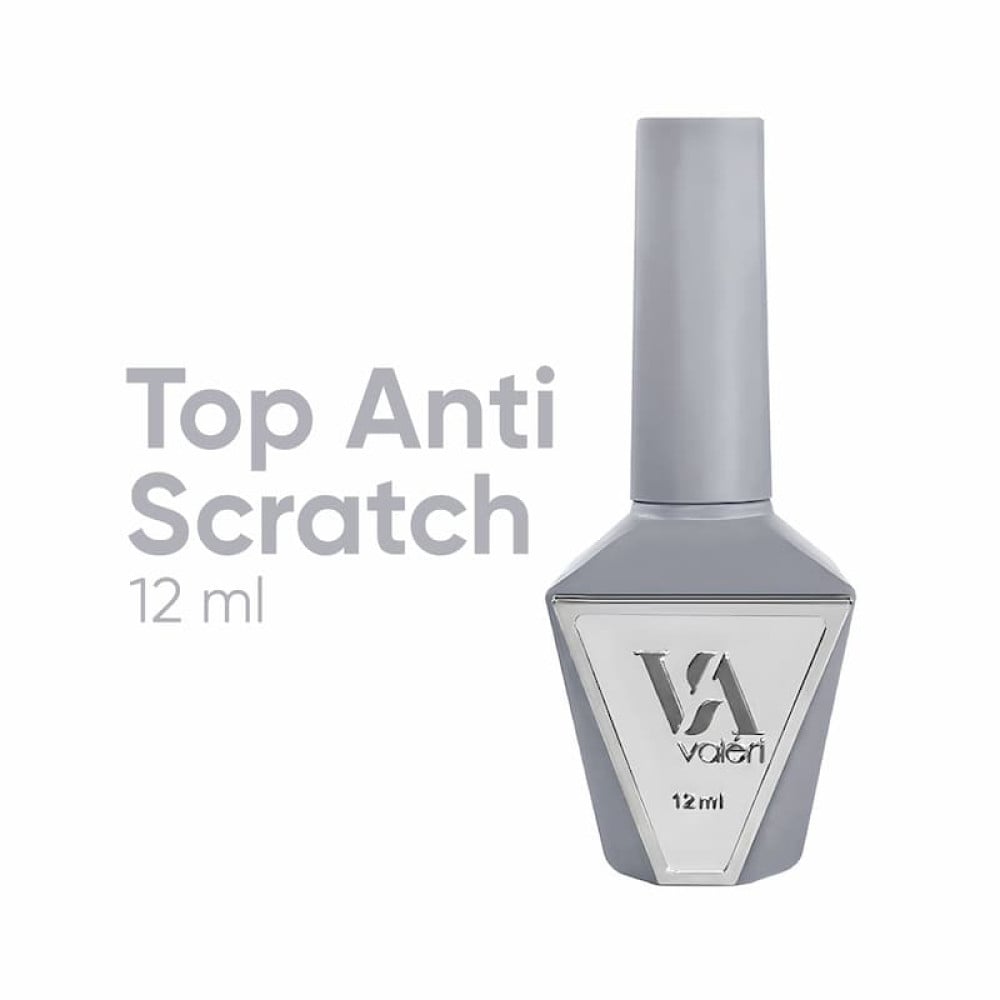 Топ для гель-лаку без липкого шару Valeri Top Anti Scratch UV-Filters з УФ фільтром 12 мл