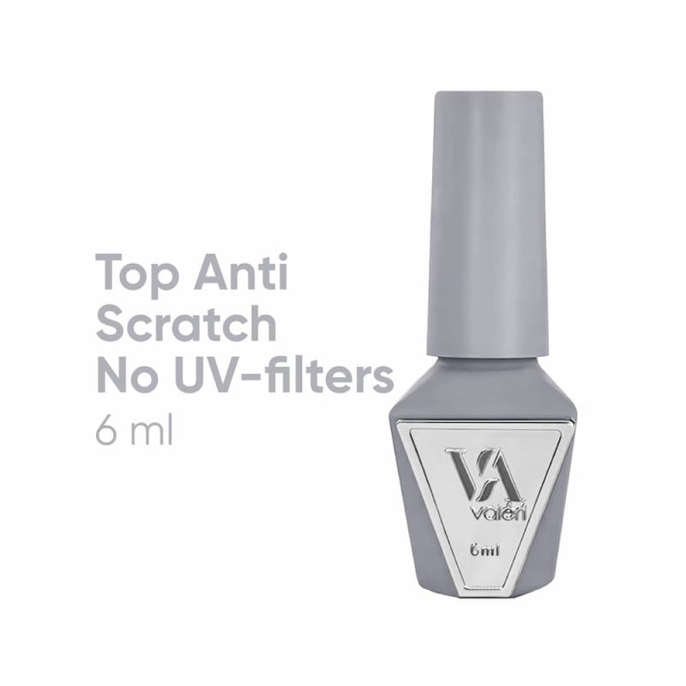 Топ для гель-лаку без липкого шару Valeri Top Anti Scratch No UV-Filters без УФ фільтра 6 мл
