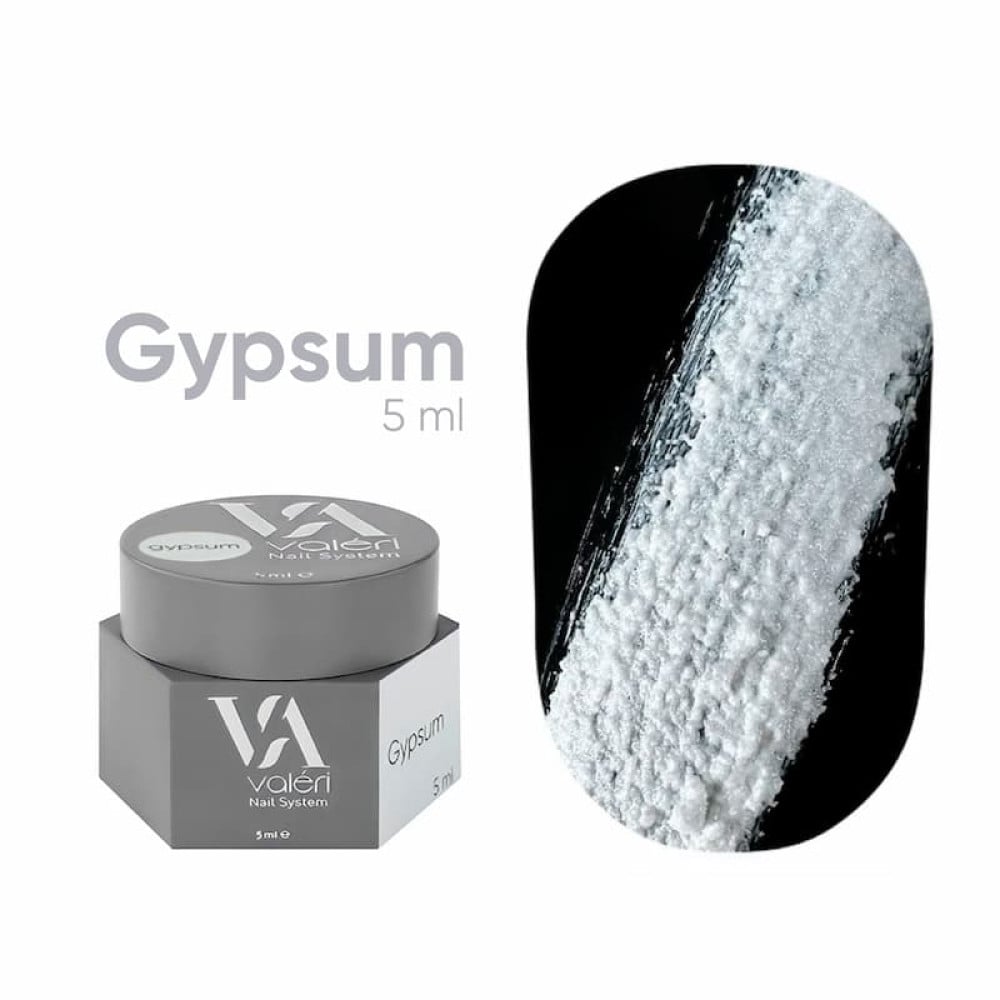 Гель для об’ємних дизайнів Valeri Gypsum Gel білий 5 мл