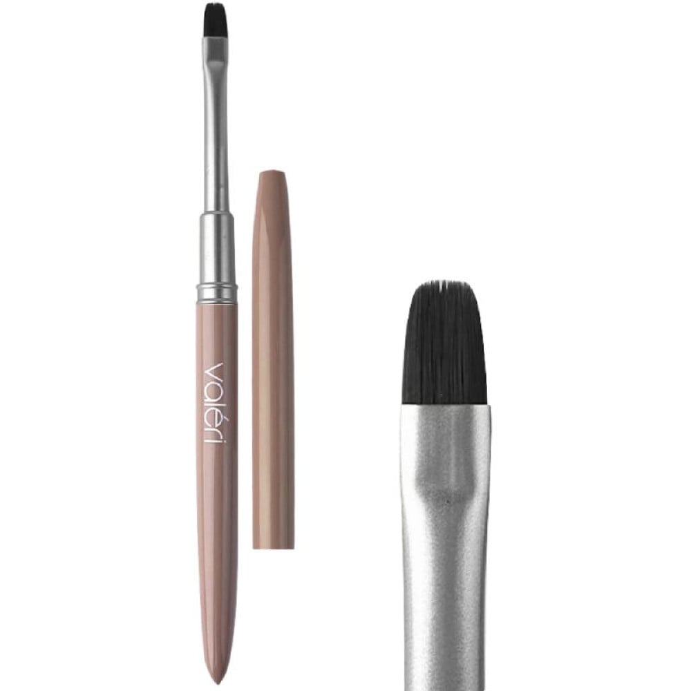 Пензель для гелю Valeri Gel Brush овальний штучний ворс 8 мм Пензель для гелю Valeri Gel Brush овальний штучний ворс 8 мм