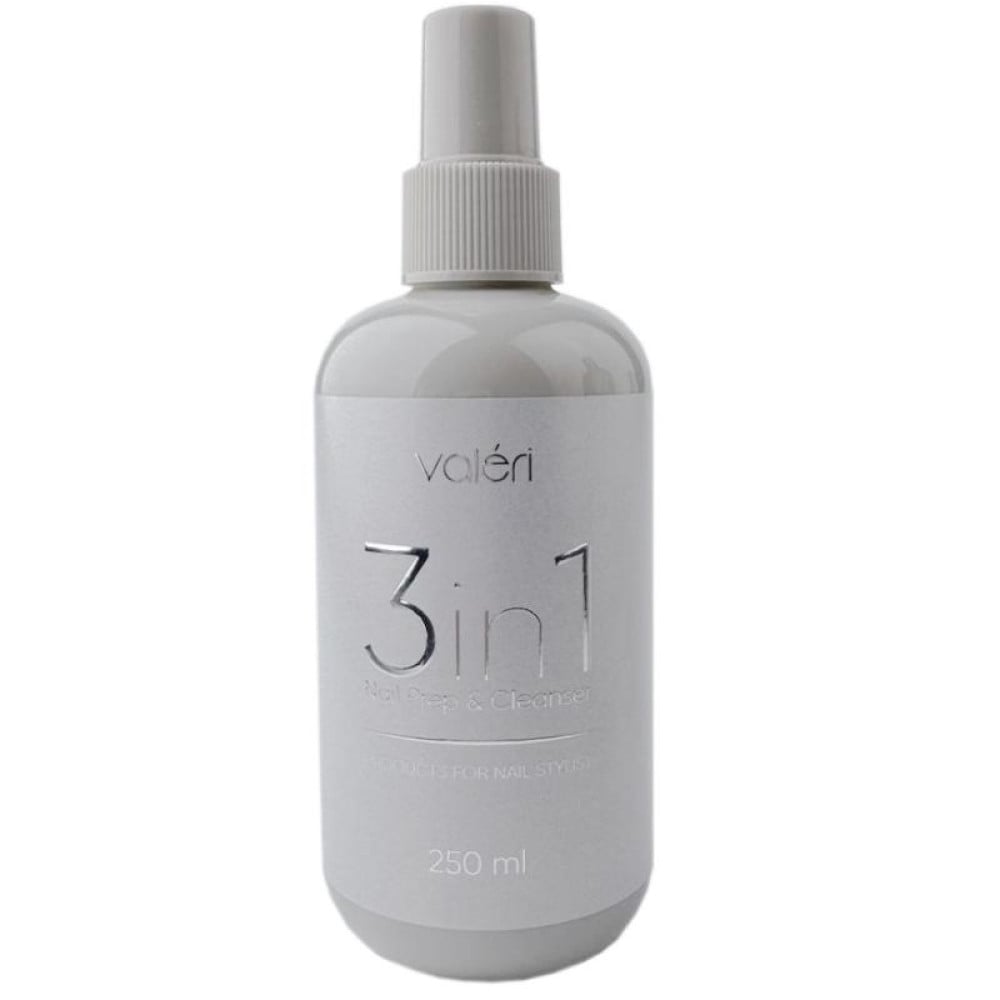 Підготовлювач нігтя 3 в 1 Valeri Nail Prep Cleanser спрей 250 мл