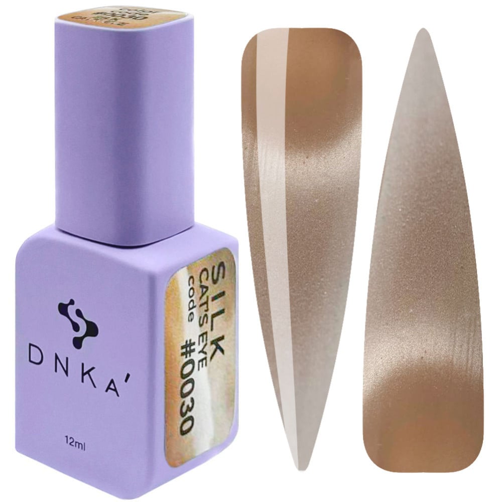 Гель-лак DNKa Polish Gel Cats Eye Silk 0030 хакі 12 мл