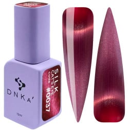 Гель-лак DNKa Polish Gel Cats Eye Silk 0037 бургунді 12 мл