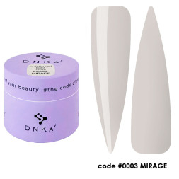 Гель для моделирования DNKa Builder Gel Light 0003 Mirage серо-бежевый 15 мл