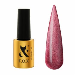 Гель-лак F.O.X Moulin Rouge 008 Brilliance яскраво-червоний з золотою поталлю 7 мл Гель-лак F.O.X Moulin Rouge 008 Brilliance яскраво-червоний з золотою поталлю 7 мл
