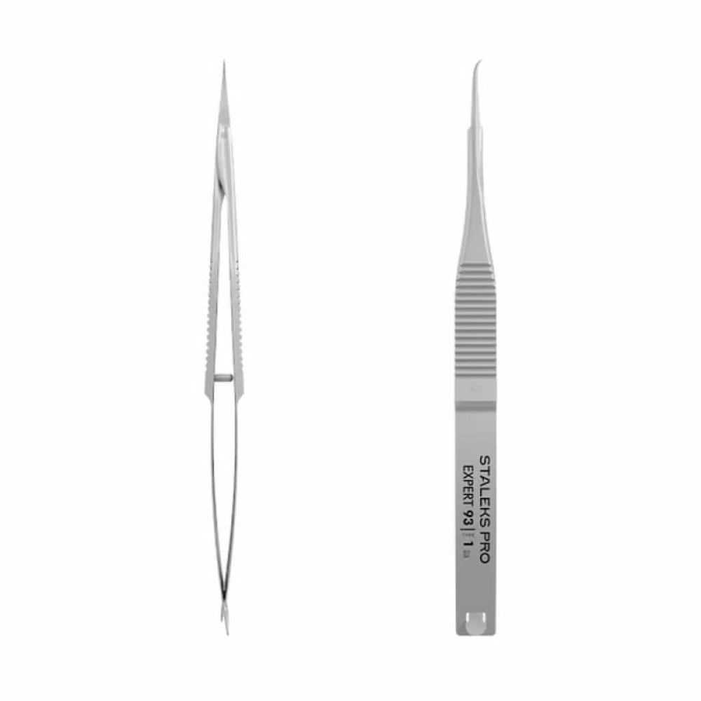 Твизеры Staleks PRO Expert 93 Type 1 профессиональные с крючком для кутикулы 17 мм