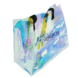 Сумка фірмова Nails Molekula 24x29 см колір голографік